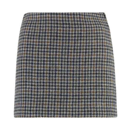 P.A.R.O.S.H. Houndstooth Pattern Mini Skirt - Picture 1 of 4